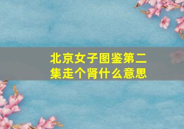 北京女子图鉴第二集走个肾什么意思