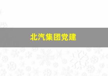 北汽集团党建