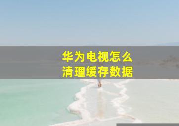 华为电视怎么清理缓存数据