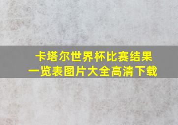 卡塔尔世界杯比赛结果一览表图片大全高清下载