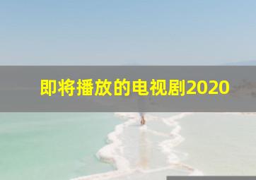 即将播放的电视剧2020