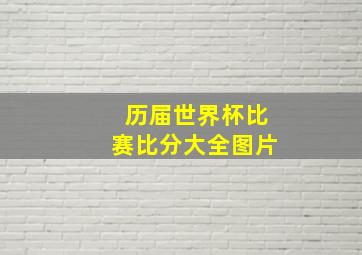 历届世界杯比赛比分大全图片