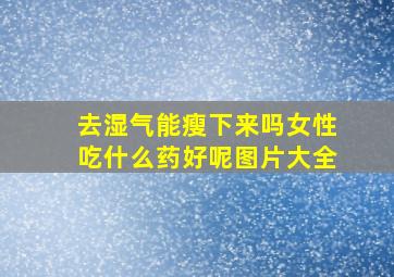 去湿气能瘦下来吗女性吃什么药好呢图片大全