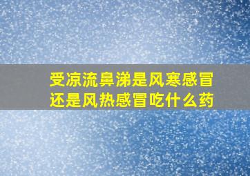 受凉流鼻涕是风寒感冒还是风热感冒吃什么药