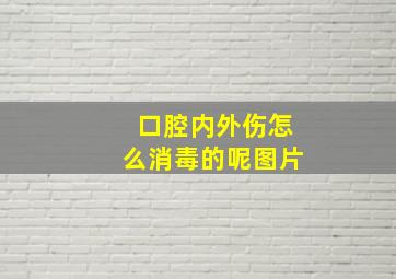 口腔内外伤怎么消毒的呢图片