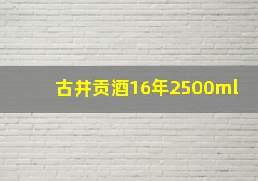 古井贡酒16年2500ml