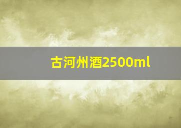 古河州酒2500ml