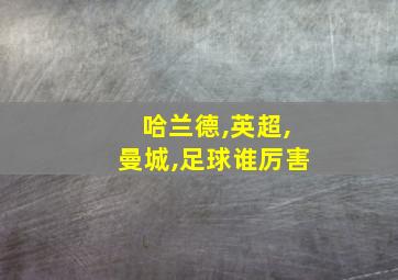 哈兰德,英超,曼城,足球谁厉害