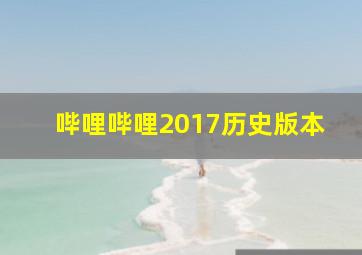 哔哩哔哩2017历史版本