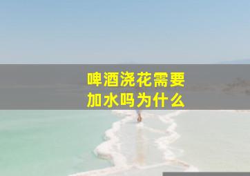 啤酒浇花需要加水吗为什么