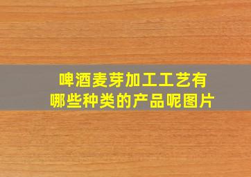 啤酒麦芽加工工艺有哪些种类的产品呢图片