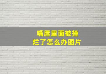 嘴唇里面被撞烂了怎么办图片