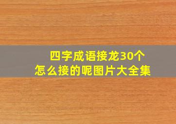 四字成语接龙30个怎么接的呢图片大全集