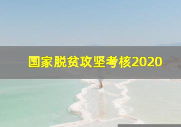 国家脱贫攻坚考核2020