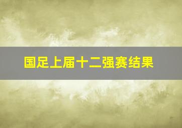 国足上届十二强赛结果