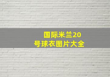 国际米兰20号球衣图片大全