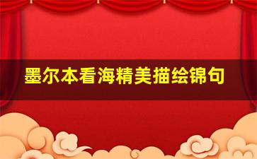 墨尔本看海精美描绘锦句