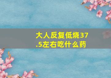 大人反复低烧37.5左右吃什么药