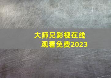 大师兄影视在线观看免费2023