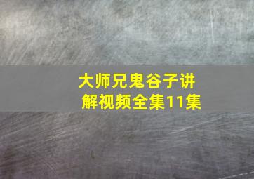 大师兄鬼谷子讲解视频全集11集