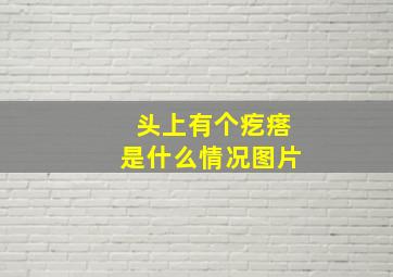 头上有个疙瘩是什么情况图片