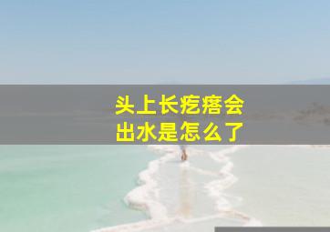 头上长疙瘩会出水是怎么了