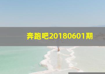 奔跑吧20180601期