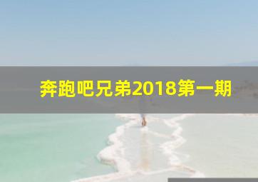 奔跑吧兄弟2018第一期