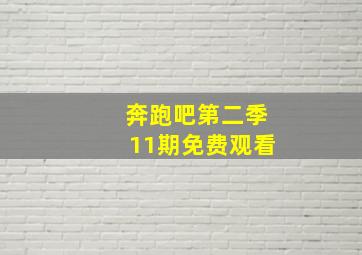 奔跑吧第二季11期免费观看