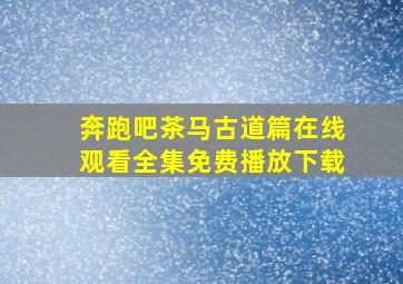 奔跑吧茶马古道篇在线观看全集免费播放下载