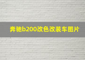 奔驰b200改色改装车图片