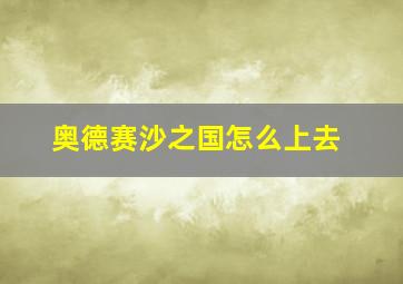 奥德赛沙之国怎么上去