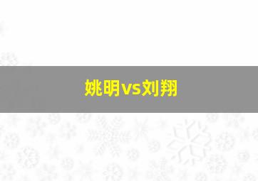 姚明vs刘翔