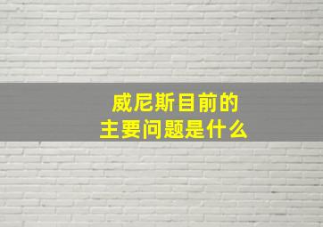 威尼斯目前的主要问题是什么