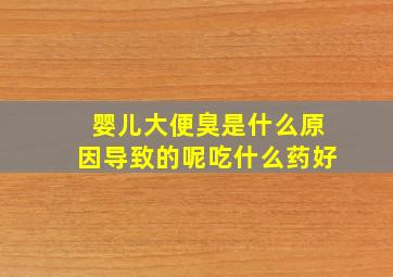 婴儿大便臭是什么原因导致的呢吃什么药好