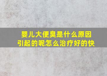 婴儿大便臭是什么原因引起的呢怎么治疗好的快