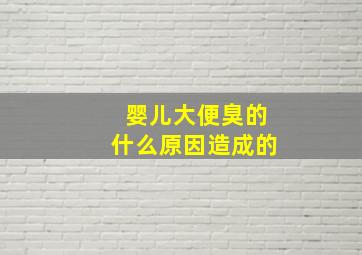 婴儿大便臭的什么原因造成的