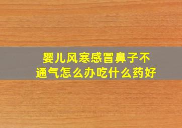 婴儿风寒感冒鼻子不通气怎么办吃什么药好