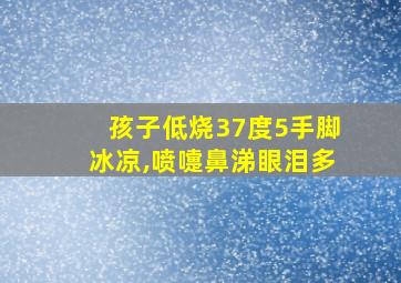 孩子低烧37度5手脚冰凉,喷嚏鼻涕眼泪多