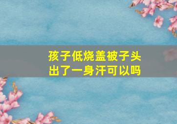 孩子低烧盖被子头出了一身汗可以吗