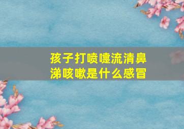 孩子打喷嚏流清鼻涕咳嗽是什么感冒