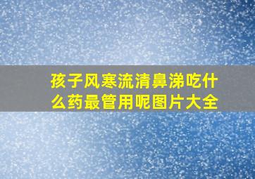 孩子风寒流清鼻涕吃什么药最管用呢图片大全