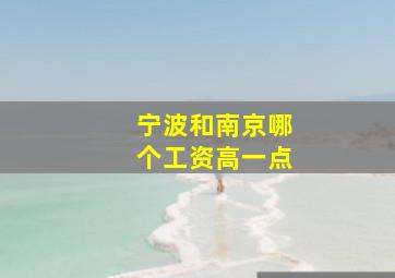 宁波和南京哪个工资高一点