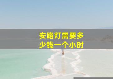 安路灯需要多少钱一个小时