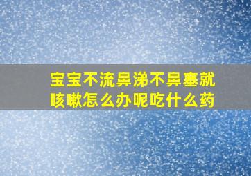 宝宝不流鼻涕不鼻塞就咳嗽怎么办呢吃什么药