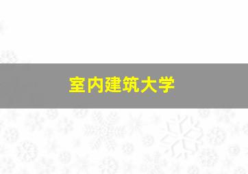 室内建筑大学