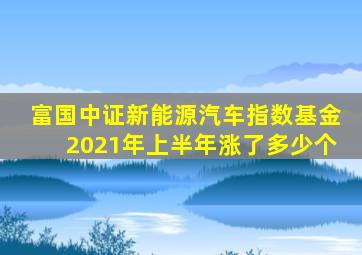 富国中证新能源汽车指数基金2021年上半年涨了多少个