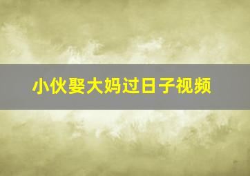 小伙娶大妈过日子视频