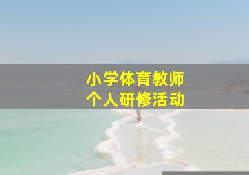 小学体育教师个人研修活动