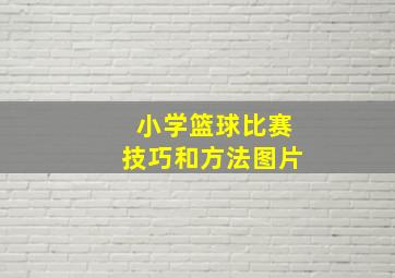 小学篮球比赛技巧和方法图片